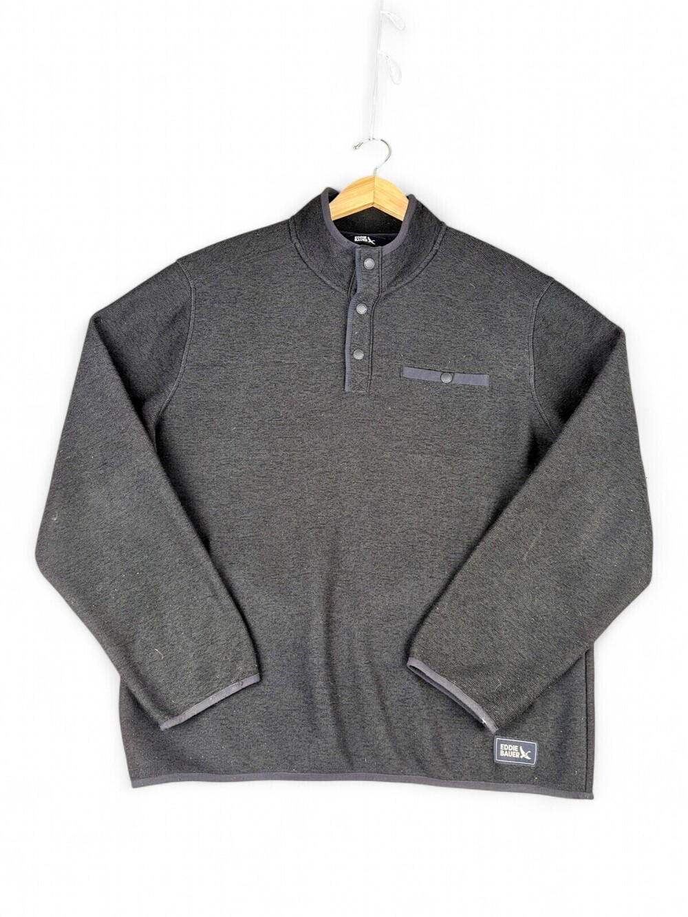 Eddie Bauer Men's Lightweight Shirt Jacket Charcoal L